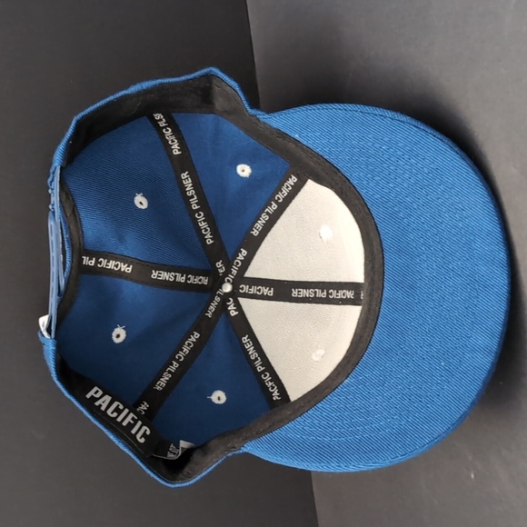 Pacific Pilsner Men's Blue Flat Bill Snapback Hat. - Picture 7 of 8